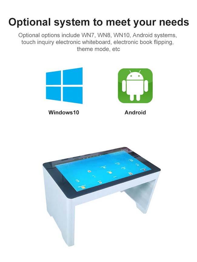 Сенсорного экрана LCD дизайна 43 дюймов экран касания таблицы чая нового цифровой взаимодействующий